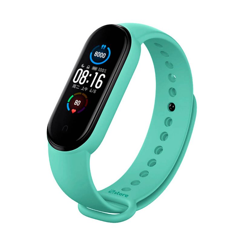 GENERICO Correa silicona compatible con Xiaomi Watch Mi Band 5 / 6 / Negro