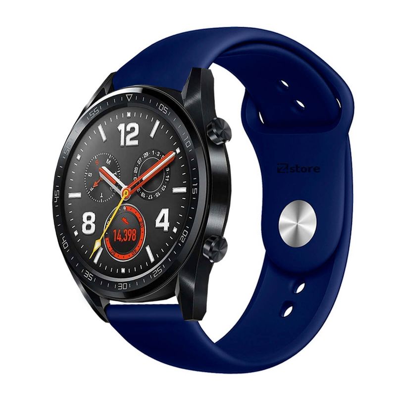 4 Correa Para Huawei Watch Gt2 3 Para Samsung Active Negro + Azul