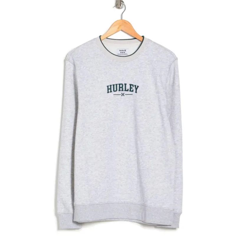 Sueter o Sudadera Hurley Hombre Crewneck - Plomo