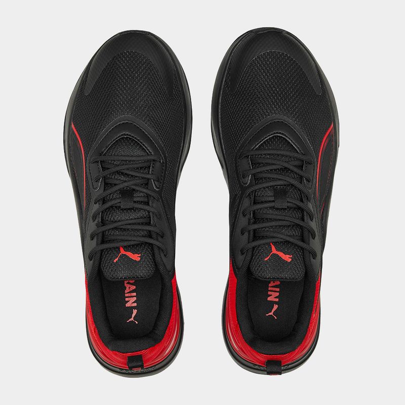 Zapatos puma clearance negro hombre rojos