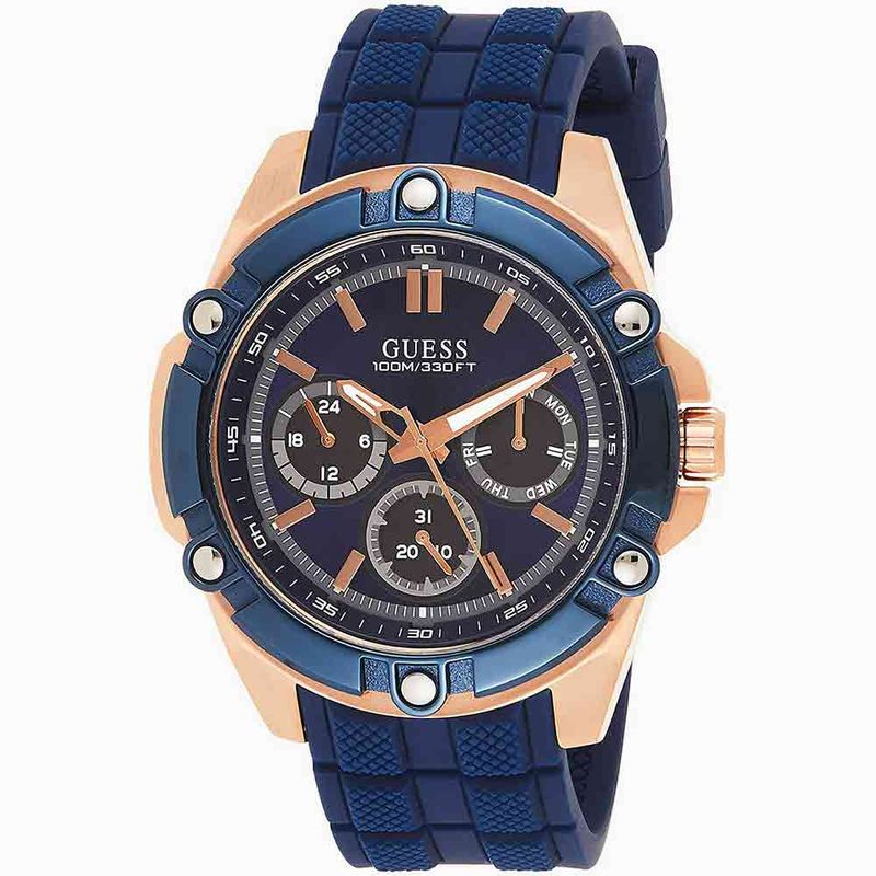 Reloj guess azul discount con dorado hombre