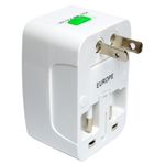 Adaptador universal de viaje Coolbox blanco - Los mejores descuentos y  ofertas en