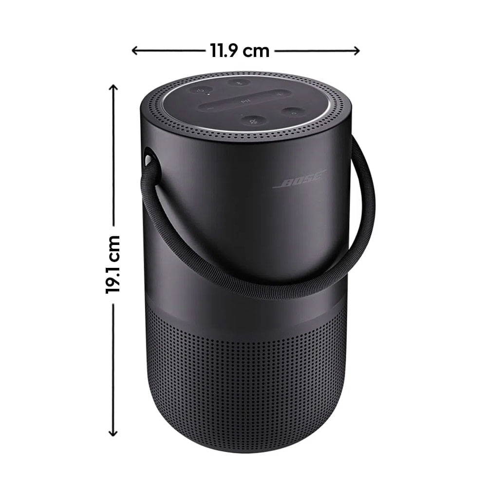 Parlante bluetooth Bose Home Portable Smart Speaker con asa, IPX4, máx. 12  horas, negro - Coolbox