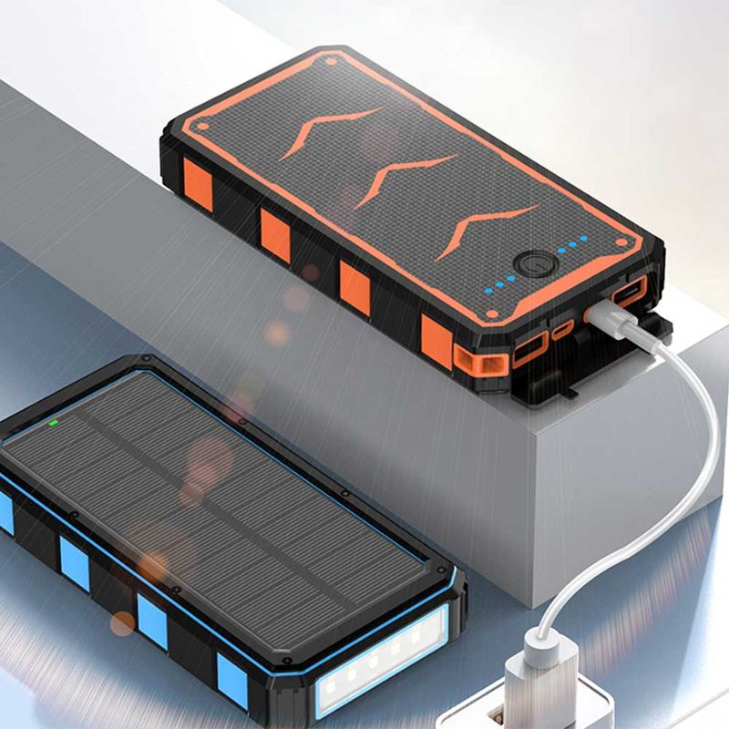 Batería externa Solar G Mobile 20000 mAh, carga rápida 22.5W +