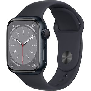 Apple Watch Series 8 [GPS 41mm] Smart Watch w/Midnight Aluminum Case with Midnight Sport Band - M/L.