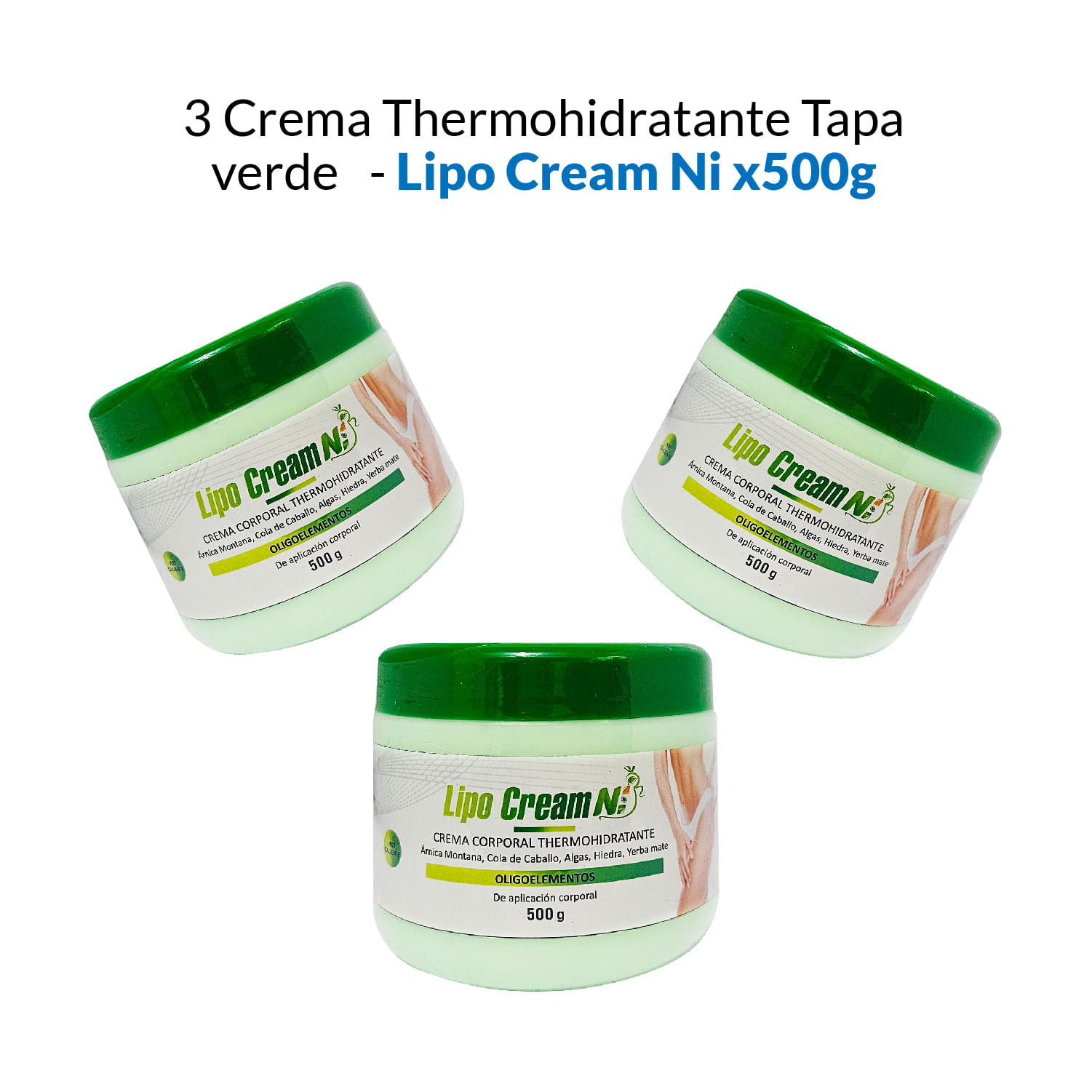 Crema Lipocream Quema Grasa Reductora De Medidas - Verde