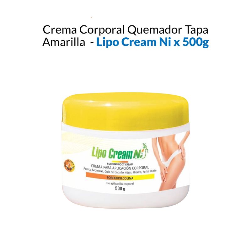 Crema reductora Lipo Cream Tapa Amarilla