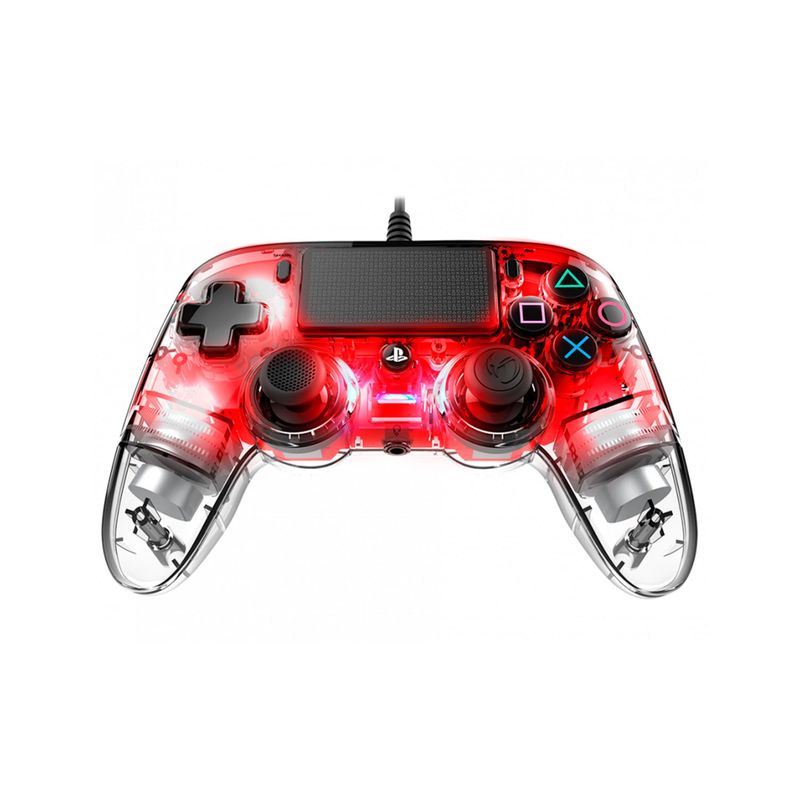 Mando PS4 Nacon Controller Wired Illuminated Compact Red
