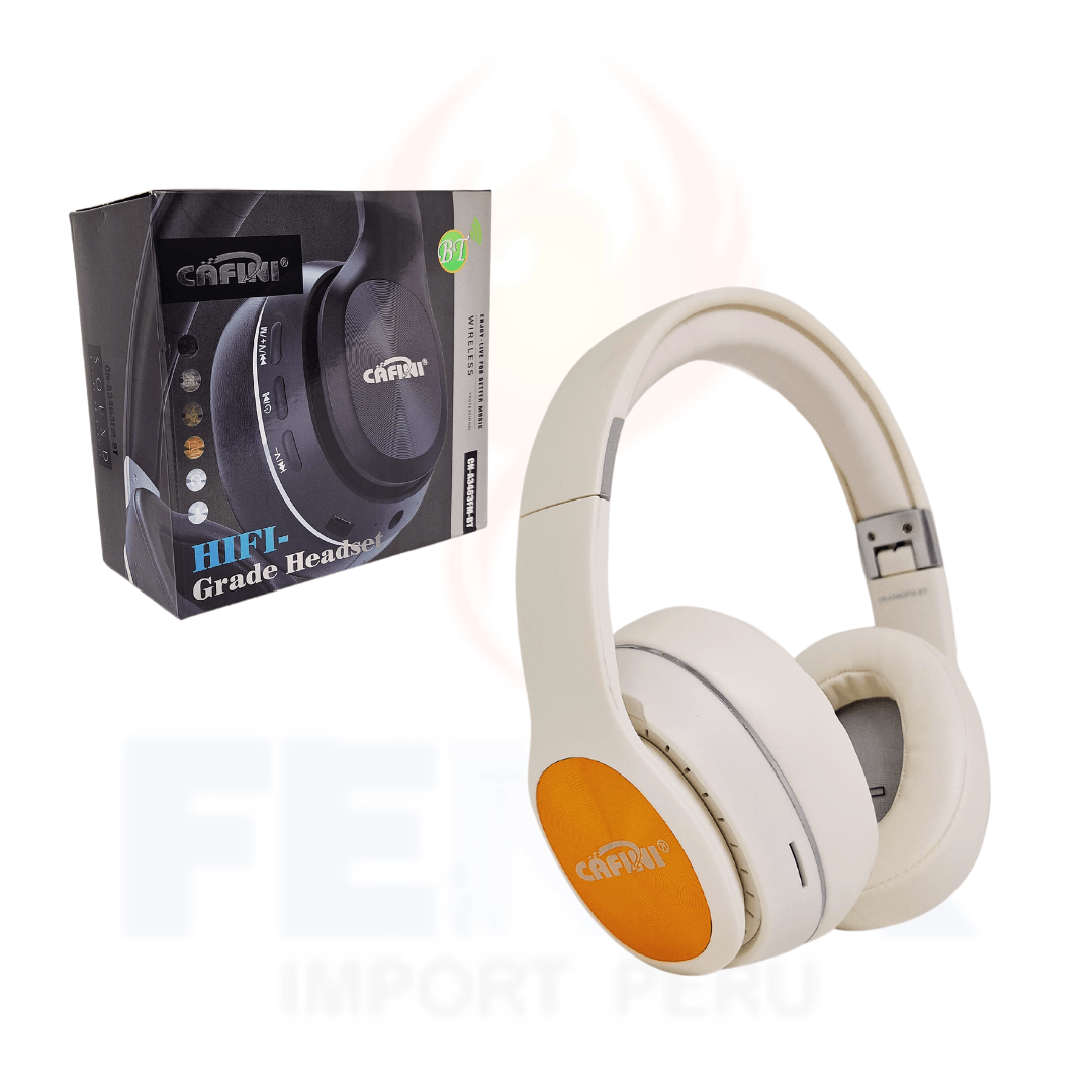 Audifono Inalambrico Headset Bluetooth CAFINI BLANCO