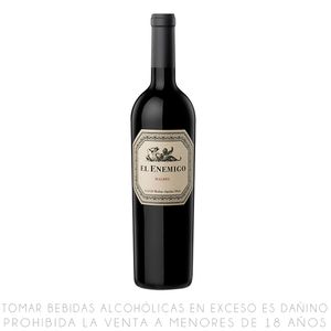 Vino Tinto El Enemigo Malbec, Argentina 750ml