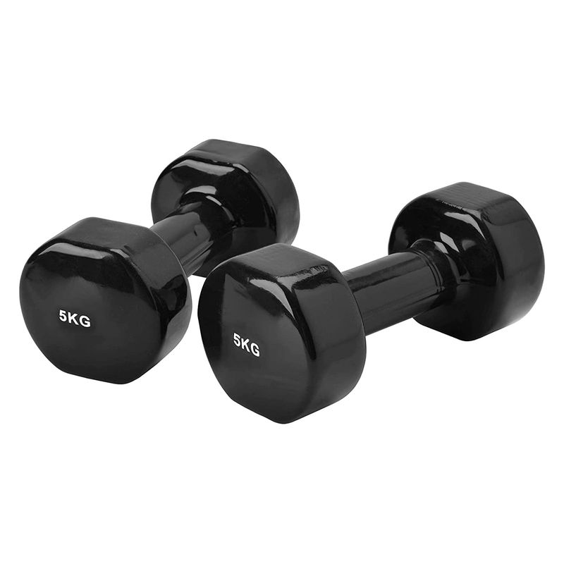 Pesas mancuernas de vinil 5 kg - plastificadas XFIT