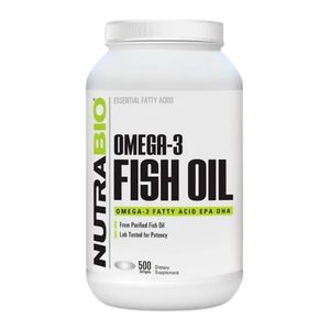 Omega 3 Nutrabio Fish Oil 500 cápsulas