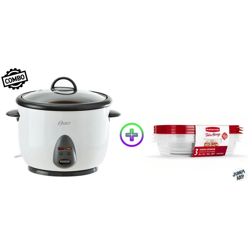 COMBO OLLA ARROCERA OSTER CKSTRC1700W+ RUBBERMAID TAKE ALONG 2116803