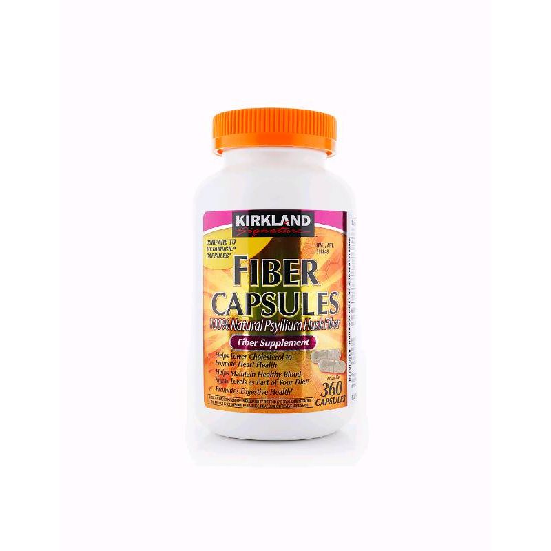 KIRKLAND SIGNATURE FIBER CAPSULES FIBER SUPPLEMENT 360 capsules