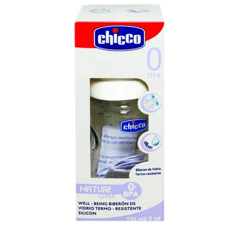 Biberon De Vidrio Boca Ancha 150ml CHICCO