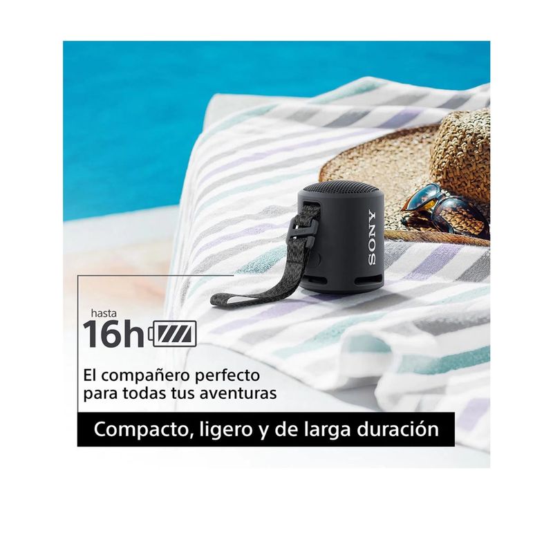 Sony – Altavoz Bluetooth portátil compacto EXTRA BASS – Negro – deFabrica