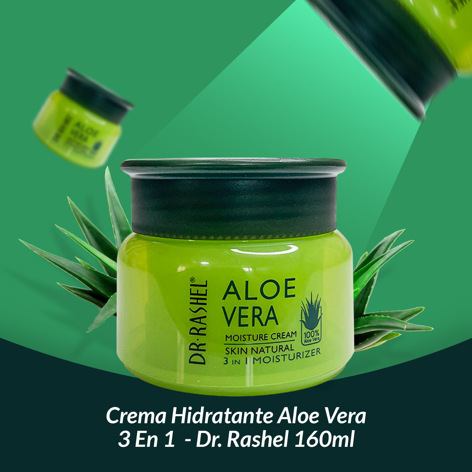 3 Crema Hidratante Aloe Vera Hidratante 3 En 1 Día/Noche 50gr