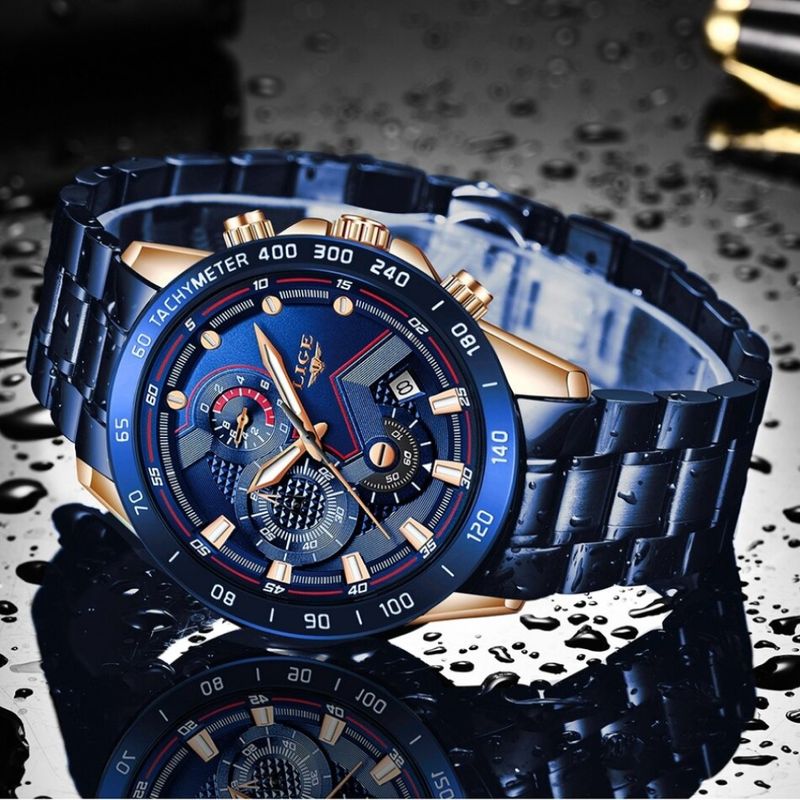 Reloj Hombre Lige Original Funcional acero inoxidable