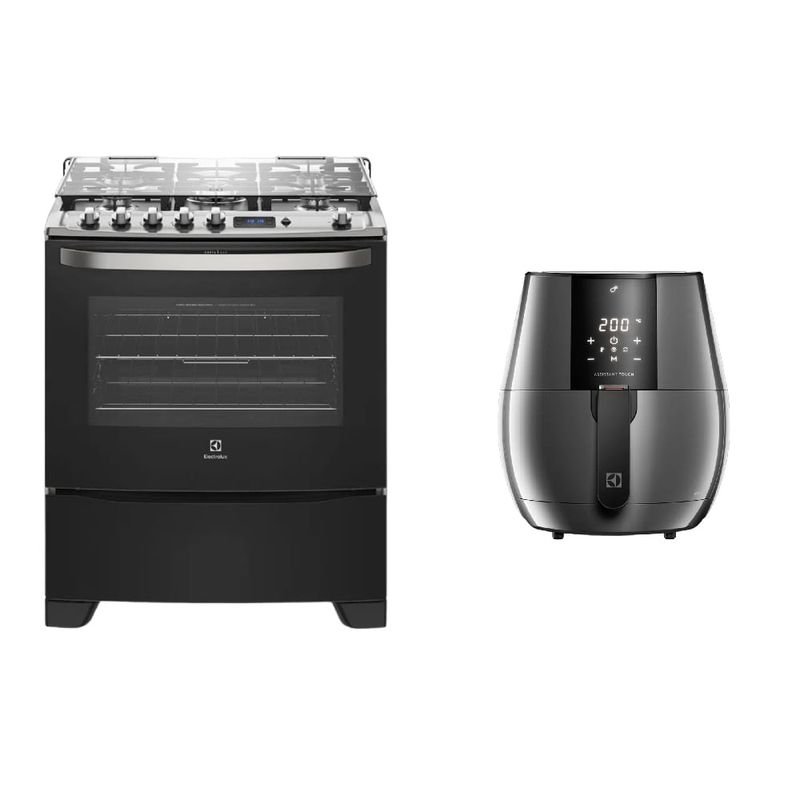 Cocina Electrolux 4 Quemadores con Doble Horno y Triple Llama