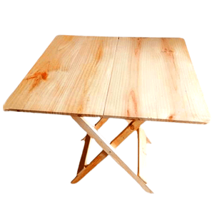 Mesa plegable cuadrada en madera 80x80cm
