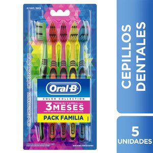 Cepillo Dental Oral B Color Pack Familia 5 unidades