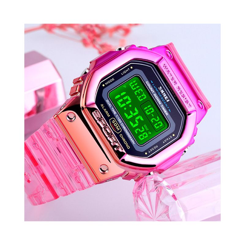 RELOJ SANCI DEPORTIVO MUJER COLOR ROSADO