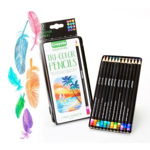 Crayola Signature Lápices tricolores, 12 unidades, 3 colores en cada lápiz