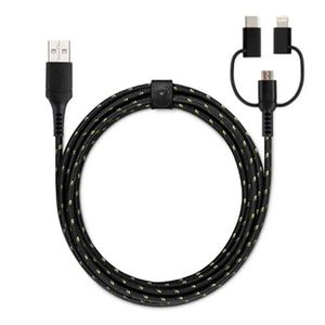 Cable Usb 3 en 1 para apple-Trioblk