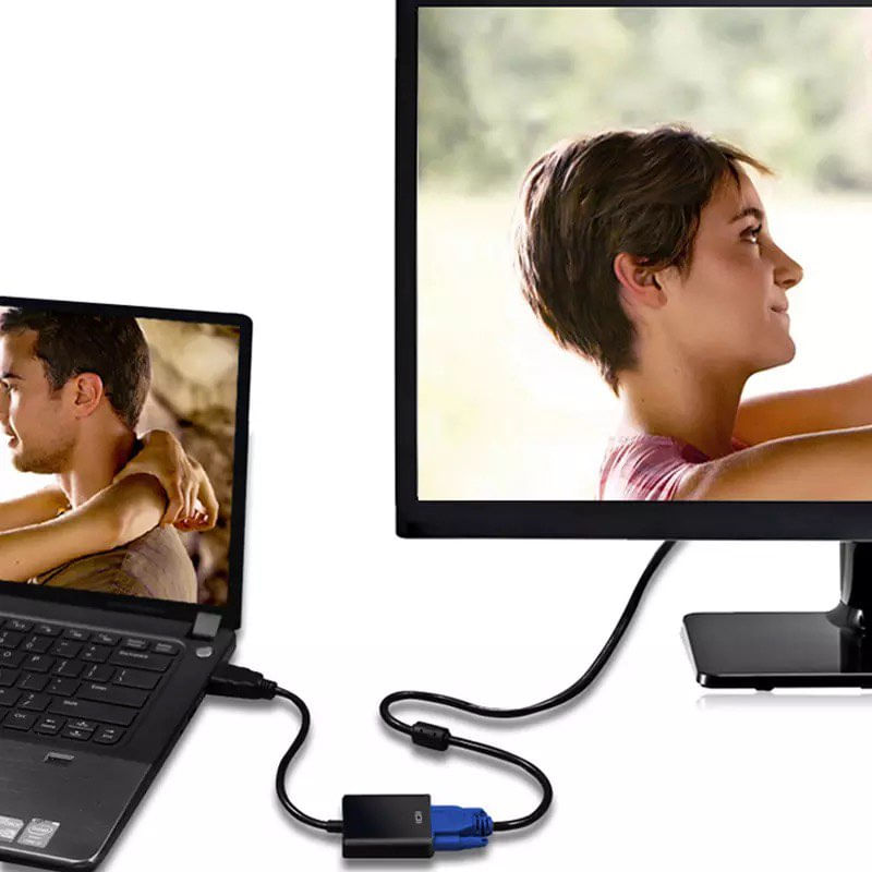 Cable adaptador hdmi a vga 1080p hd pc monitor pantalla GENERICO