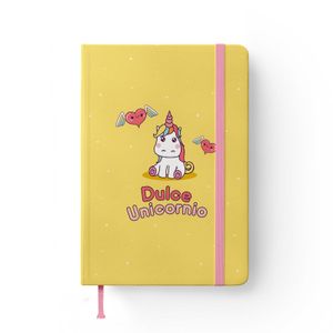 Cuaderno empastado Unicornio