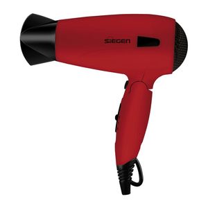 Secadora de cabello Siegen  SG-3012C03, 1700 w, 2 niveles de velocidad y temperatura, rojo