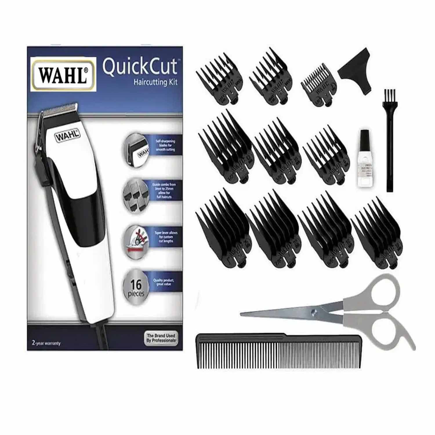 Cortadora De Cabello Wahl Quick Cut Kit 9314 16 Piezas
