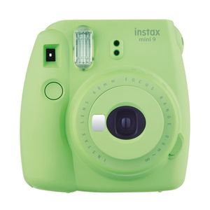 Cámara instantánea Fujifilm Instax mini 9, enfoque e ISO automático, lente 60 mm, verde limon + close UP