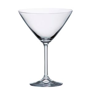Bohemia set 6 copas de cristal martini 280 ml Colección Colibrí