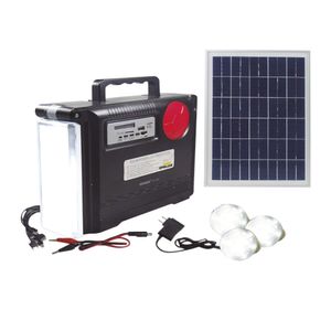Kit de iluminación Opalux recargable con panel solar