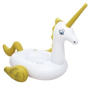 Flotador inflable montable  modelo unicornio amarillo - Bestway