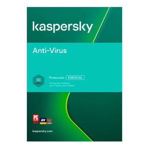 Antivirus Físico Kaspersky Base, 3 dispositivos, 1 año